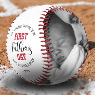 Balle De Baseball Première photo cadeau de Fête des pères