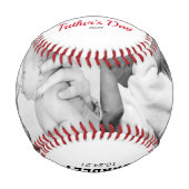 Balle De Baseball Première photo de Fête des pères heureuse (Devant)