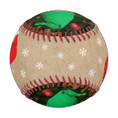 Balle De Baseball Première photo de Noël du Père Noël (Dos)