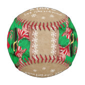 Balle De Baseball Première photo de Noël du Père Noël (Devant)