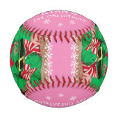 Balle De Baseball Première photo de Noël du Père Noël (Devant)