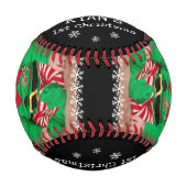 Balle De Baseball Première photo de Noël du Père Noël (Devant)