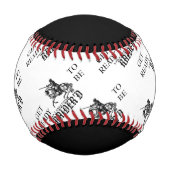 Balle De Baseball Préparez-vous à être Raider'd Baseball (Devant)