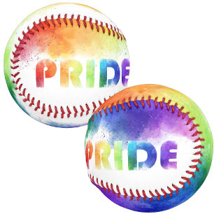 Balle De Baseball Pride arc-en-ciel