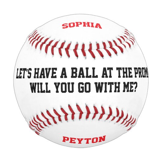 Balle De Baseball Prom Proposal Promposal (Devant)