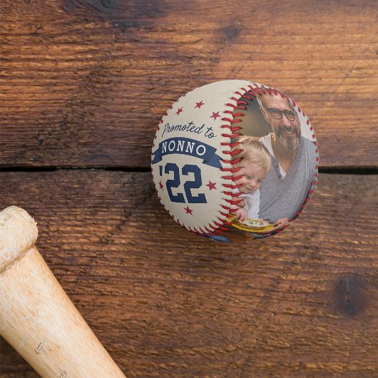 Balle De Baseball Promu à Nonno | Nouveau grand-père photo