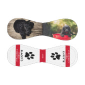 Balle De Baseball Puppy's First Christmas Chien Paw Photo Collage (Panneaux)