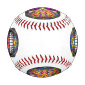 Balle De Baseball Purple Mosaic Sugar Skull Zombie (Devant)