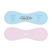 Balle De Baseball Quadruplet Boy Birth Stat Blue Rose (Panneaux)