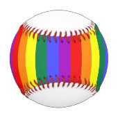 Balle De Baseball #rainbow Birthday baseball par dalDesignNZ (Devant)