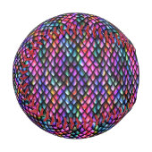 Balle De Baseball Rainbow Dragon Scales Baseball (Devant Gauche)