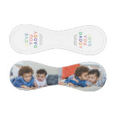 Balle De Baseball Rainbow 'LOVE YOU DADDY' Photo Collage Keepsaké (Panneaux)