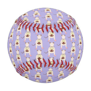 Balle De Baseball Rat de Siamese avec gâteau d'anniversaire