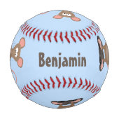 Balle De Baseball Rat drôle avec dessin animé de la caméra (Dos)