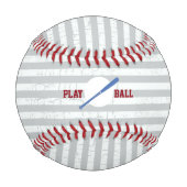 Balle De Baseball rayé et personnalisé (Dos)