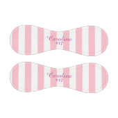 Balle De Baseball Rayé rose et blanc (Panneaux)