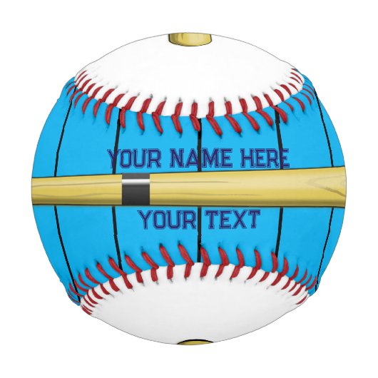 Balle De Baseball Rayure personnalisée (Devant)