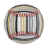 Balle De Baseball Rayures Bleu Blanc (Dos)