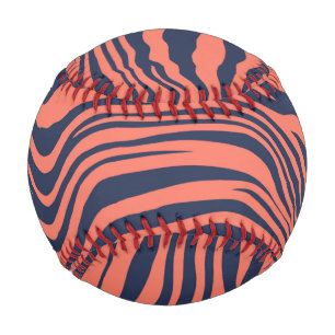Balle De Baseball Rayures de tigre glamour impression animale