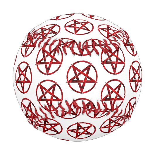 Balle De Baseball Red Devil Pentagram (Devant)