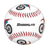 Balle De Baseball Red dirt bike motorcycle (Dos)