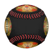 Balle De Baseball Red Eyed Sugar Skull Zombie Baseball (Devant)