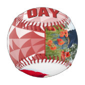 Balle De Baseball Red Geometrical Happy Father`s Day Photo Collage (Devant)