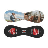 Balle De Baseball Red Heart Our First Christmas Together 2 Photo  (Panneaux)