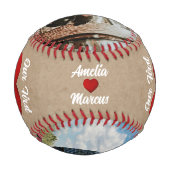 Balle De Baseball Red Heart Our First Christmas Together 2 Photo (Dos)