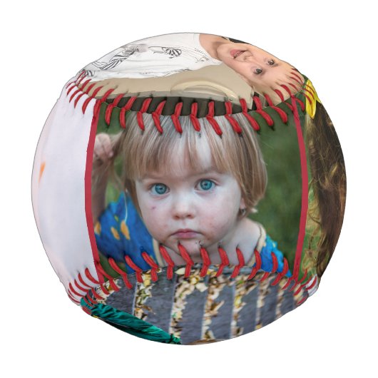 Balle De Baseball Red Simple Six Photo Collage (Devant)