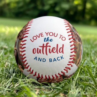 Balle De Baseball Red white and blue Elegant Custom Photo