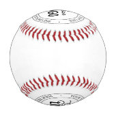 Balle De Baseball Remplacement et personnalisation faciles du logo | (Dos)