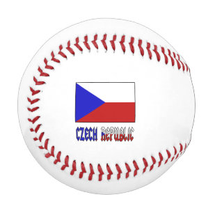 Balle De Baseball République tchèque et drapeau tchèque Personnalisé