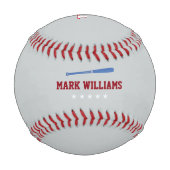 Balle De Baseball requin rouge personnalisé (Dos)