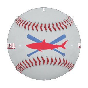 Balle De Baseball requin rouge personnalisé