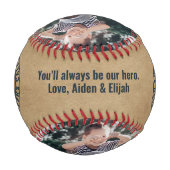 Balle De Baseball Rétro Classique Pour Papa De Enfants Amusants (Devant)