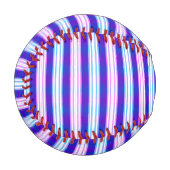 Balle De Baseball rétro électrique rayé bleu & violet (Devant Gauche)