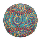 Balle De Baseball Retro Turquoise Arc-en-ciel motif Paisley (Devant)
