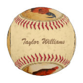 Balle De Baseball Rhode Island Red Rooster Yellow Arrière - plan (Dos)