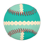 Balle De Baseball Rhombus lignes conception abstraite (Dos)