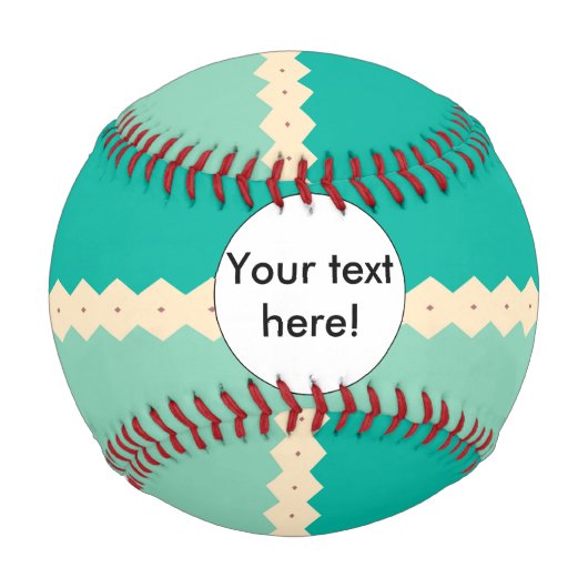 Balle De Baseball Rhombus lignes conception abstraite (Devant)