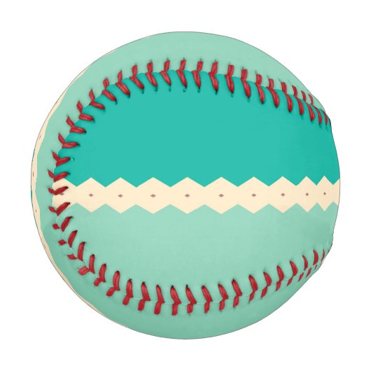 Balle De Baseball Rhombus lignes conception abstraite (Devant Gauche)