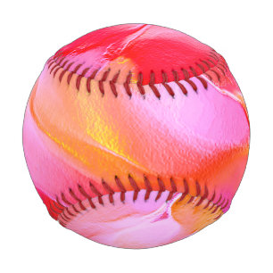 Balle De Baseball Rocher rose et orange pâle