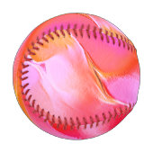 Balle De Baseball Rocher rose et orange pâle (Devant Gauche)