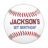 Balle De Baseball Rookie de l'année 1er anniversaire garçon (Devant)