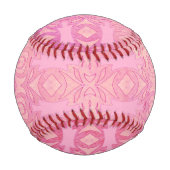 Balle De Baseball rose abstrait motif (Dos)