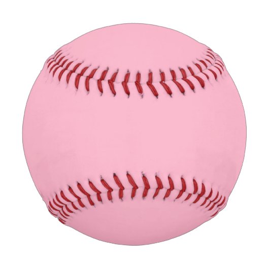 Balle De Baseball Rose Clair Personnalisé (Dos)