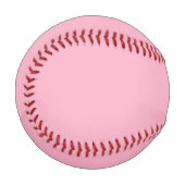 Balle De Baseball Rose Clair Personnalisé (Devant Gauche)