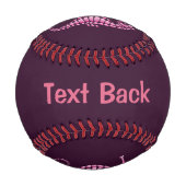 Balle De Baseball Rose de Seahorse (Dos)