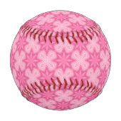 Balle De Baseball Rose Et Blanc (Dos)